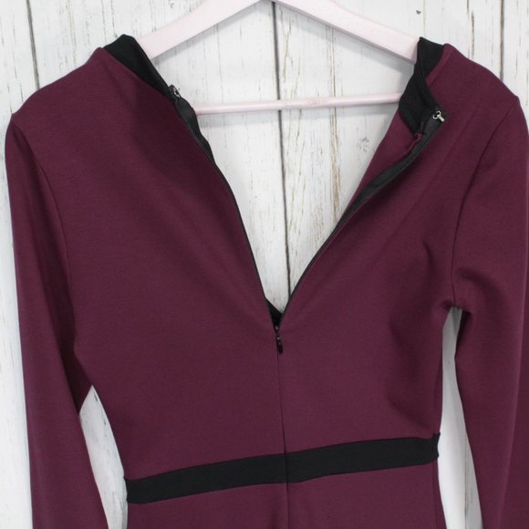 Revolve NBD Burgundy Long Sleeve Mini Dress M - Picture 5 of 9